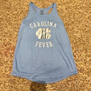 National Collegian North Carolina Fever UNC Tar Heels Girls Large Blue Tank Top